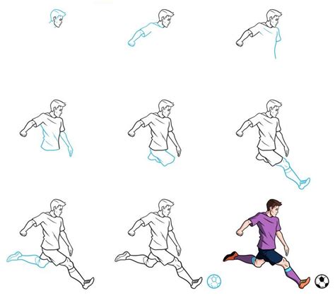 15+ Easy Soccer player Drawing Ideas - Drawing Photos