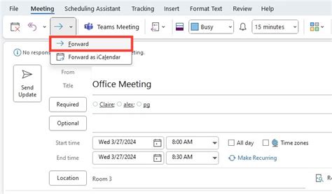 Learn How To Forward Meeting Invites In Outlook MyExcelOnline