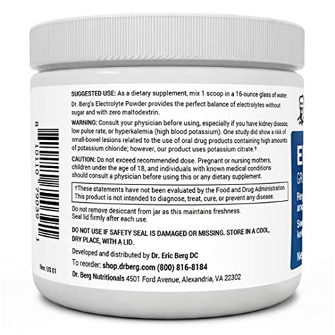 Dr. Berg Hydration Keto Electrolyte Powder - Enhanced w/ 1,000mg of ...