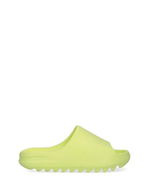 Yeezy Open Toe Slides In Green Lyst Uk