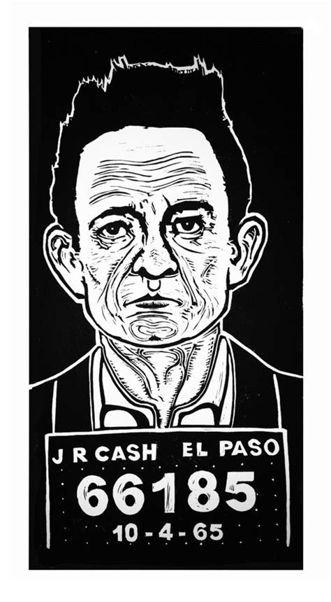 Johnny Cash Johnny Cash Somerset Maugham Linocut Art Woodcuts Prints