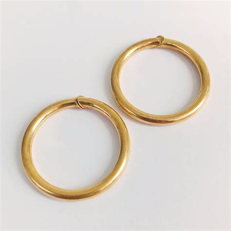 gold clip hoop earrings