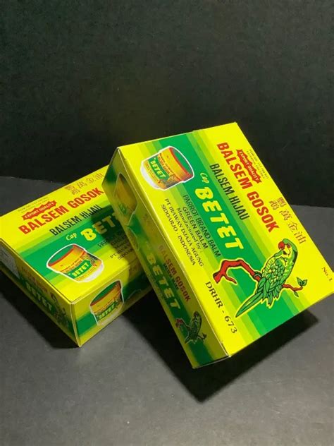 Betetbalsem Gosok 175grams Green Balm X12pcs Available For 1box