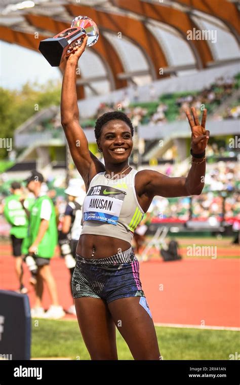 Eugene United States 17th Sep 2023 Tobi Amusan Ngr Wins The Women