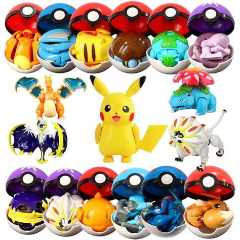 Styles Pokemon Figures Toys Variant Ball Model Pikachu Jenny Turtle