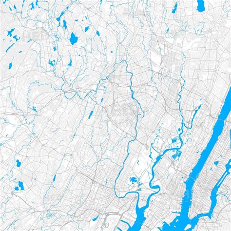 Rich Detailed Vector Map Of Clifton New Jersey Usa Hebstreits Sketches