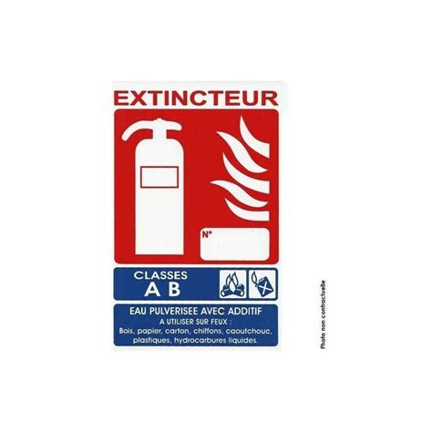 Panneau Signal Tique Extincteur Ab