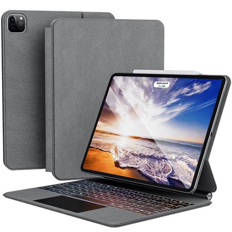 edaiser Wireless Magic Keyboard Case for Apple iPad Air 12.9-inch (M2) 2024 and iPad Pro 12.9 ...