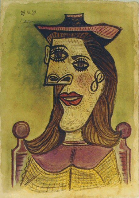 T Te De Femme Au Chapeau Pablo Picasso Period Of