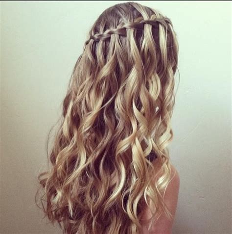 14 Out Of This World Waterfall Hairstyle Curly