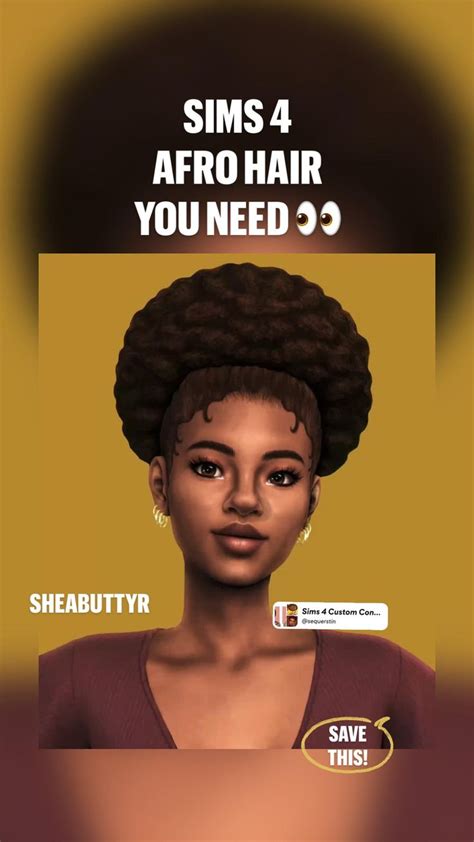 SIMS 4 AFRO HAIR | Sims 4 afro hair, African american hairstyles, Teeny ...