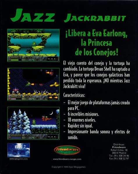 Jazz Jackrabbit 1994 DOS Box Cover Art MobyGames