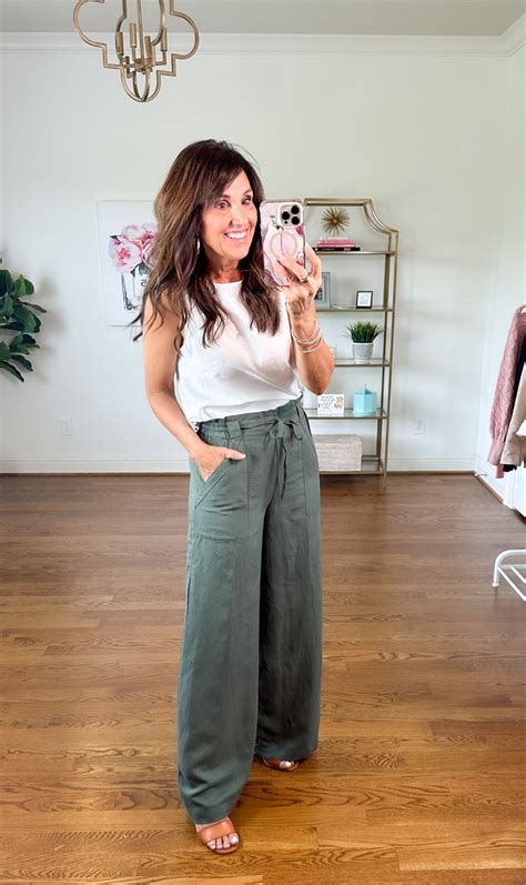 Fashion Look Featuring Loft Wide Leg Pants And J Crew Factory Tops By