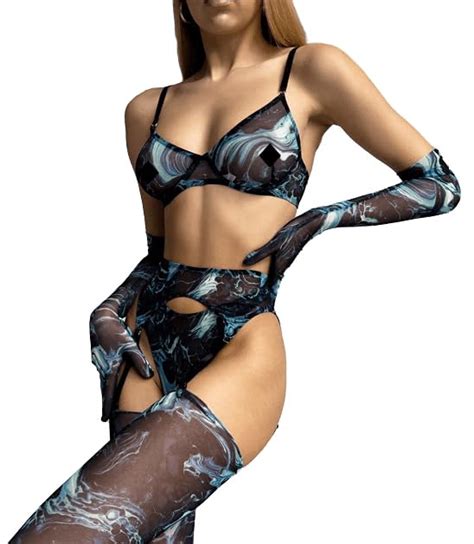 Buy Pratiharye Pc Tie Dye Garter Set Sexy Lingerie For Women Underwired Garter Lingerie Set