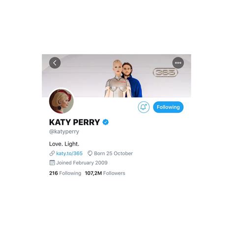 Katy Perry Activity On Twitter Katys Bio On Instagram Is Also Love