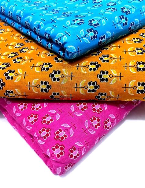 Cotton Screen Printed Fabric Plain Solids Multicolour At Rs Meter