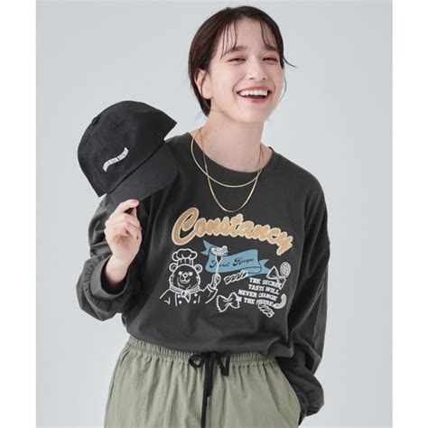 キューティーブロンド Cutie Blonde サガラ刺繍オーバーサイズロンT チャコールグレー 014 ファッション通販 MAGASEEK マガシーク