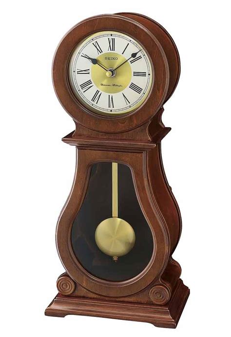 Seiko Qxq Blh Pendulum Chiming Mantle Clock The Clock Depot