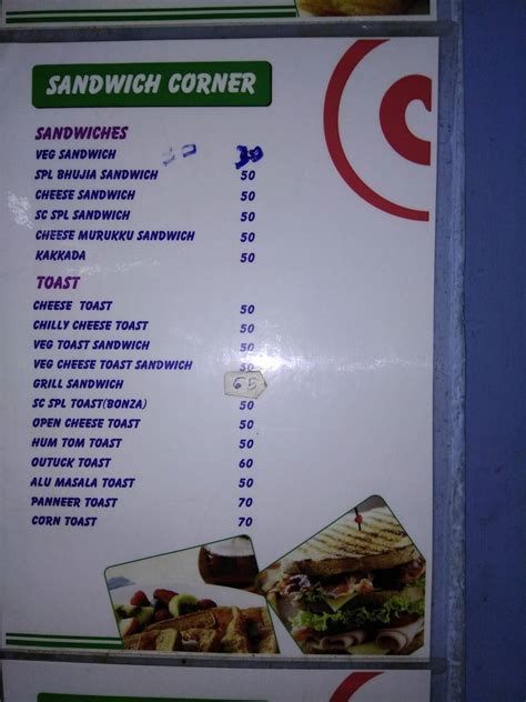 Menu At Murugan Sandwich Corner Chennai 17