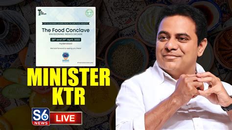 Minister Sri Ktr Participating In Inaugural Ceremony Of Food Conclave