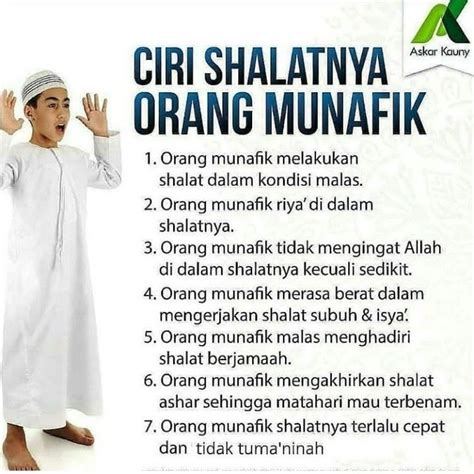 4 Ciri Orang Munafik Wulan Tugas