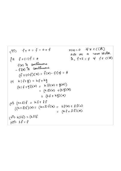 VECTOR SPACES EXAMPLES - Docsity