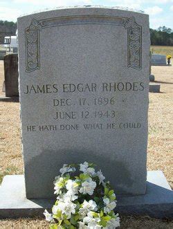 James Edgar Rhodes 1896 1943 Homenaje De Find A Grave