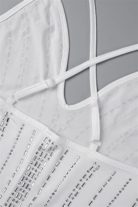 Sexy Formal Hot Drilling Hot Drill V Neck Sheath Dresses InStyleBuy