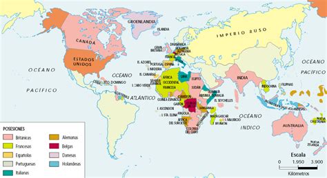 Mapa Mundial De La Expansi N Europea Y Su Expresion Geografica Siglo Xv