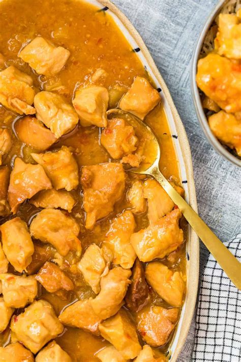 Crock Pot Sweet And Sour Chicken 4 Ingredient Meal The Cookie