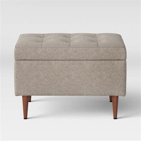 Elegantly Modern The Lemoor Mid Century Ottoman With Storage From