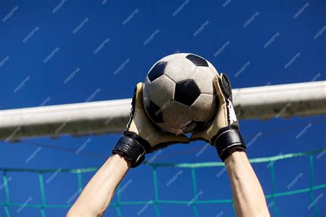 Premium Photo Sport And People Soccer Player Or Goalkeeper Hands