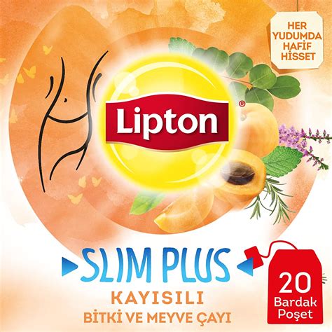 Lipton Slim Plus Kay S L Bardak Po Et Bitki Ay Li Paket Amazon