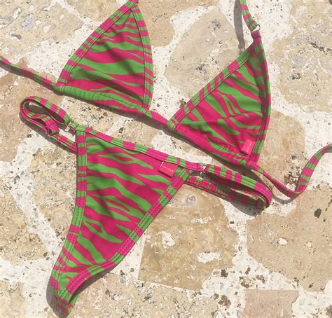 Neon Safari Micro Bikini By OH LOLA SWIMWEAR Sexy And Wild