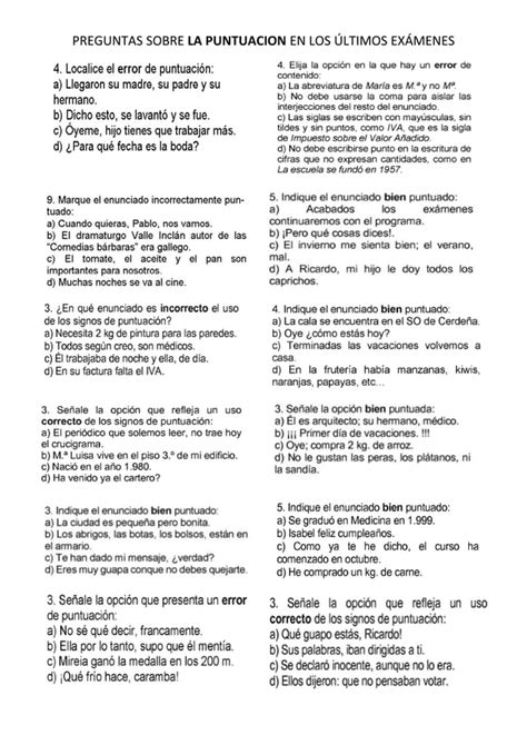 PREGUNTAS MÁS USUALES SOBRE LA ACENTUACIÓN EN LOS EXÁMENES DE LOS