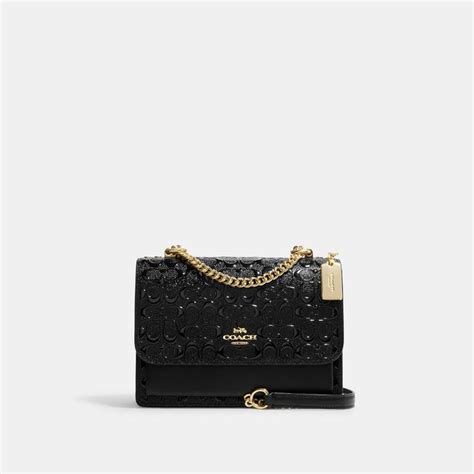 Klare Crossbody In Signature Leather Coach Purses Outlet Black Coach