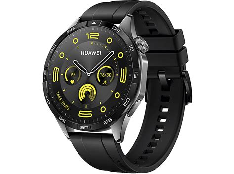 HUAWEI Watch GT4 Smartwatch Fluoroelastomer, schwarz | MediaMarkt
