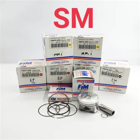 Jual Piston Kit Ring Seher Fim Pin Fim Pin Fim Pin