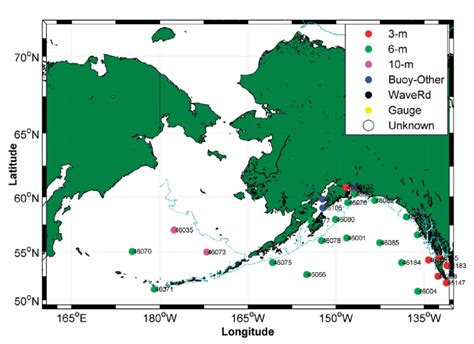 Figure A10 Existing Wave Sensors For The Alaska Ocean Observing