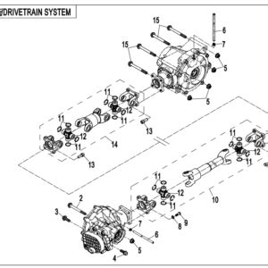 Diagram 2020 CFMoto UFORCE 500 CF500UU DRIVETRAIN SYSTEM F30 B