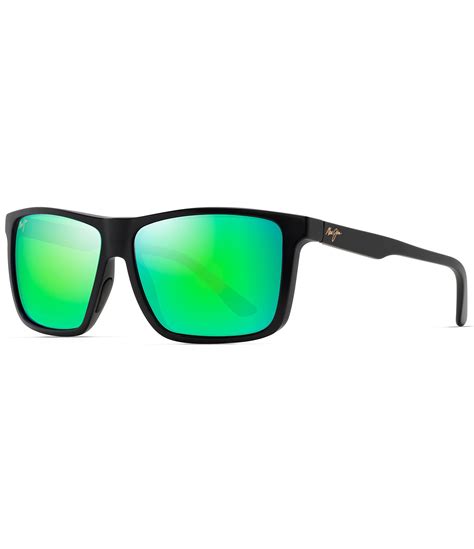 Maui Jim Men S Mamalu Bay Polarizedplus Mm Mirrored Square