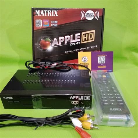 Jual Receiver Tv Dvb T Set Top Box Matrix Apple Merah Original Di