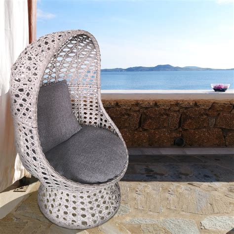 China Swivel Cocoon Egg Chair-rattan rotating egg chair Manufacturer ...