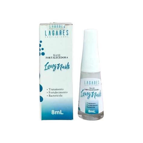 Base Fortalecedora Sem Formol - Base Fortalecedora de Unhas Sem Formol Long Nails Lagares - Base de ...
