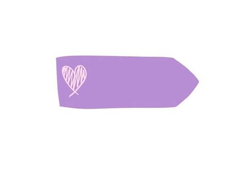 Purple Heart Love Sticker | Decorative Sticker for Crafts