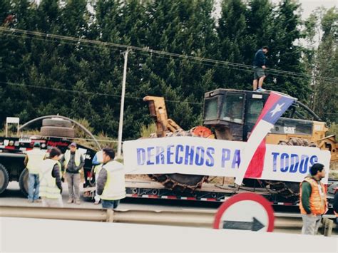 Camioneros Forestales Protestaron En La Ruta Sur Por Atentados