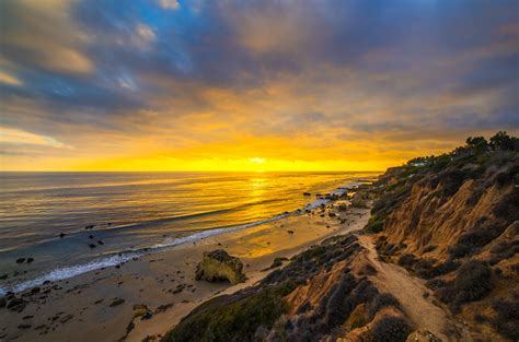 Flickriver Photoset Epic Malibu Hdr Sunset El Matador State Beach Seastacks Red Orange Yellow