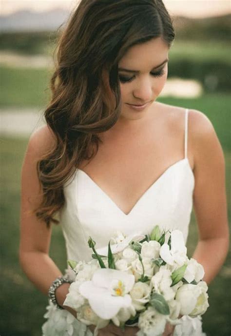 Side Swept Wedding Hair Weddinghairflowers Romantic Wedding Hair