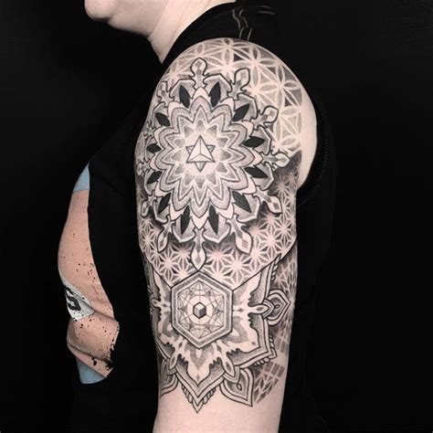 Sacred Geometry Tattoo Half Sleeve