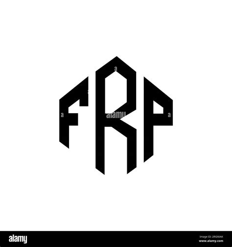 Logo De Lettre Frp Avec Forme De Polygone Polygone Frp Et Logo En